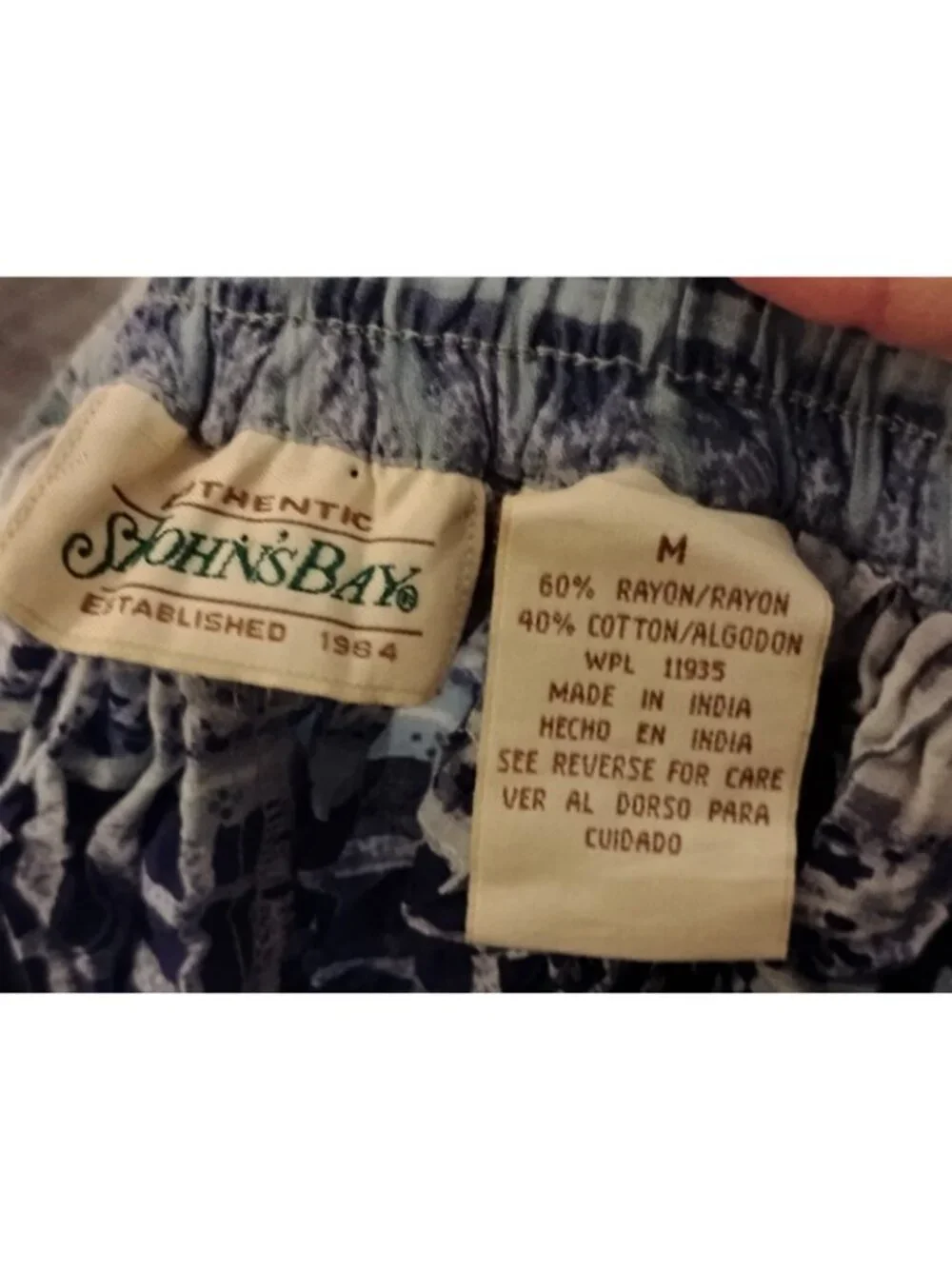 Vtg St Johns Bay Midi Skirt Floral Pull On Lightweight Church School Size M